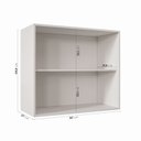 Ver imagem 5 de Armário Aéreo Planejado 2 Portas 80cm Arizona CabeCasa MadeiraOriginals