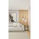 Ver imagem 2 de Mesa com Tampo de Madeira de 40cm X 30cm (60cm) de Altura em Ferro Pintado de Preto Stainless