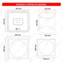 Ver imagem 3 de LIXEIRA DE EMBUTIR EM ACO INOX COM ACABAMENTO ESCOVADO DOURADA TUBRAX - LAC0004-C