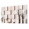 Espelho Decorativo 3D Painel Placa Vidro 28 Peças Liverpool Lopes Decor - 3