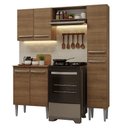 Ver imagem 2 de Armário de Cozinha Compacta 156 Cm Rustic Emilly Madesa 02