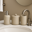 Ver imagem 3 de Kit Lavabo Cinza Cimento Fosco Minimalista – 3 Peças