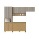 Ver imagem 6 de Kit Cozinha Modulada 4 Peças Simone Mendes 2 Aéreos + 1 Balcão + 1 Paneleiro C4p161 Carvalho