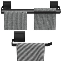 Kit Acessórios de Banheiro Ventosa Preto 5 Peças Duplo F.max - 3