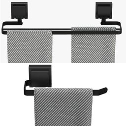 Kit Acessórios de Banheiro Ventosa Preto 5 Peças Duplo F.max - 2