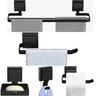 Kit Acessórios de Banheiro Ventosa Preto 5 Peças Duplo F.max - 4
