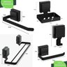 Kit Acessórios de Banheiro Ventosa Preto 5 Peças Duplo F.max - 6