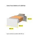 Ver imagem 2 de Cama de Solteiro 1329 Ilan Carvalho Claro