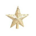 Ver imagem 1 de Topo de Árvore de Natal Estrela Champagne com Brilho 19cm | Natal Formosinha