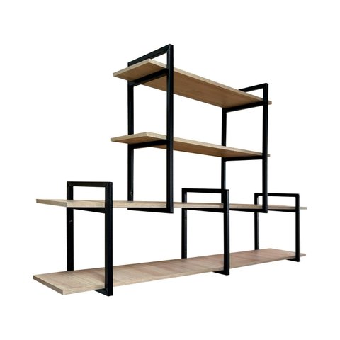 Suporte Estilo Industrial para Prateleira Suspensa - 2 Unidades