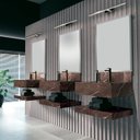 Ver imagem 1 de Prateleira em Porcelanato para Banheiro 80cm Pró Marrom/Trufa Yescasa