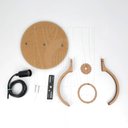 Ver imagem 7 de Luminaria Pendente Duplo Bali E27 Madeira Mdf Cr Desmontada:rústico