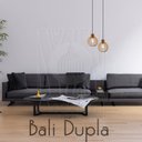 Ver imagem 5 de Luminaria Pendente Duplo Bali E27 Madeira Mdf Cr Desmontada:rústico