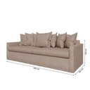 Ver imagem 6 de Sofá Living Laguna 2,40m com Capa Removível Lavável
