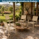 Ver imagem 5 de Cadeira Empilhável Área Externa Kura Or Design em Alumínio Fendi com Tela Fendi