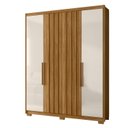 Ver imagem 1 de Guarda Roupa Roupeiro California 4 Portas Freijo com Off White - Moval