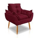 Ver imagem 2 de Kit 2 Poltrona Opala Puff Descanso para Os Pés:bordo