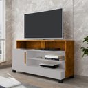 Ver imagem 6 de Rack Bancada Tv 48 Pol Pipa 108 Cm Off White Naturalle Bechara