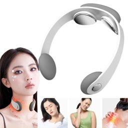 Massageador Pescoço Cervical Impulso Eletrico 5 Modos Anti Estresse Alivia Dores Musculares Rigidez  - 2