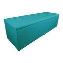 Ver imagem 2 de Calçadeira Recamier Baú Casal King 190cm Juliana Suede Azul Turquesa