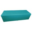 Ver imagem 3 de Calçadeira Recamier Baú Casal King 190cm Juliana Suede Azul Turquesa
