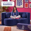 Ver imagem 7 de Sofá Cama Bolge 1,88m Xpand Tech Tecido Velourê Azul Cama Inbox