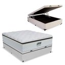 Ver imagem 1 de Cama Box Casal com Baú Cinza e Colchão de Molas Ensacadas Tower Gazin