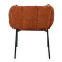 Ver imagem 5 de Kit 2 Cadeiras Joy Rivatti 63 Cm (largura) Estofado em Tecido Terracota e Base em Aço Preto