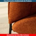 Ver imagem 7 de Kit 2 Cadeiras Joy Rivatti 63 Cm (largura) Estofado em Tecido Terracota e Base em Aço Preto