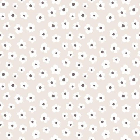 Papel de Parede Minime Floral Bege 17136