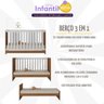 Berço 3 em 1 para Colchão 130 X 60cm Doce de Leite Multimóveis Mp0527r - 3