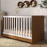Berço 3 em 1 para Colchão 130 X 60cm Doce de Leite Multimóveis Mp0527r - 1