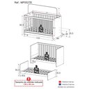 Ver imagem 4 de Berço 3 em 1 para Colchão 130 X 60cm Doce de Leite Multimóveis Mp0527r