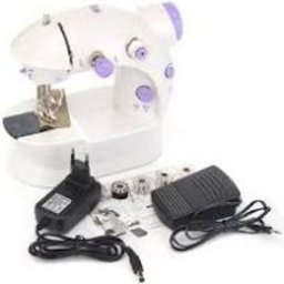 Mini Máquina de Costura Reta Portátil Bivolt Doméstica Compacta Tomada ou Pilha - 2