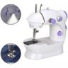 Mini Máquina de Costura Reta Portátil Bivolt Doméstica Compacta Tomada ou Pilha - 3