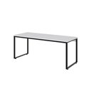 Ver imagem 4 de Mesa Kuadra Diretor 180x70x75cm Branco Chess / Est.Preta