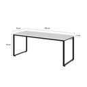 Ver imagem 2 de Mesa Kuadra Diretor 180x70x75cm Branco Chess / Est.Preta