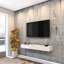 Ver imagem 2 de Rack Suspenso Dior 1,10mts Off White - Edn Moveis