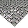 Pastilha de Vidro para Cozinhas Banheiro 30x30cm Cinza/metal - 5