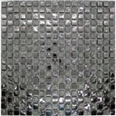 Ver imagem 1 de Pastilha de Vidro para Cozinhas Banheiro 30x30cm Cinza/metal