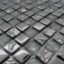 Ver imagem 2 de Pastilha de Vidro para Cozinhas Banheiro 30x30cm Cinza/metal