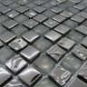 Pastilha de Vidro para Cozinhas Banheiro 30x30cm Cinza/metal - 2