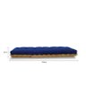 Sofá-cama Futon Slim S 01 Lugar Cor Azul Futon Brasil - 3