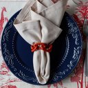 Ver imagem 3 de Kit Jogo Americano 6 Lugares Mesa Posta Toile Verm 52x36cm