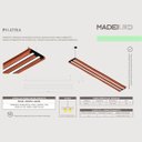 Ver imagem 6 de Pendente Horizontal Led Atria 72w 8000lm Bivolt - Prancha de Madeira Maciça