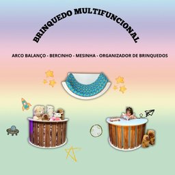 Balanço Infantil Berço Brinquedo Multifuncional Branco - 5