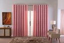 Ver imagem 3 de Cortina Jacquard Luxo em Tecido Semi Blackout Sala 5,00x2,80:rosa