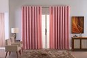 Ver imagem 1 de Cortina Jacquard Luxo em Tecido Semi Blackout Sala 5,00x2,80:rosa