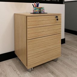 Armário Gaveteiro Arquivo para Escritório Me4148 Amêndoa - Tecnomobili - 2