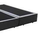 Ver imagem 2 de Cama Box Casal Bipartido Sintético Cinza 40x138x188 com Estrutura em Madeira Homequeen